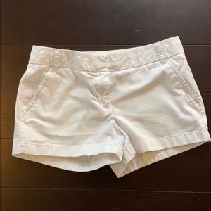 J. Crew white chino shorts